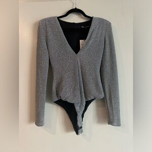 NWT Zara Shimmer Bodysuit